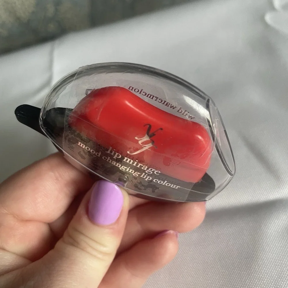 YBF Lip Mirage Mood Changing Lip Color Wild Watermelon Red New/Sealed Gloss Balm